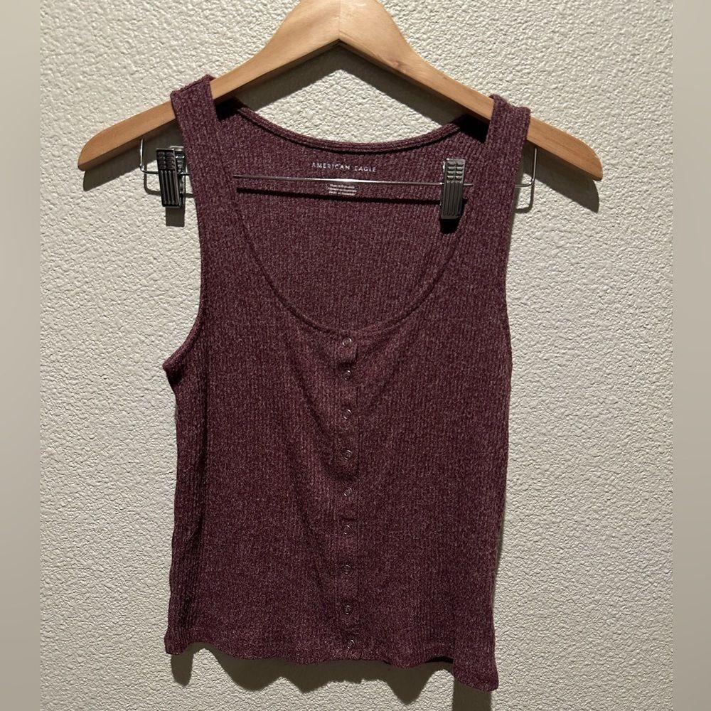 American Eagle Crop Style Tank Top Size S